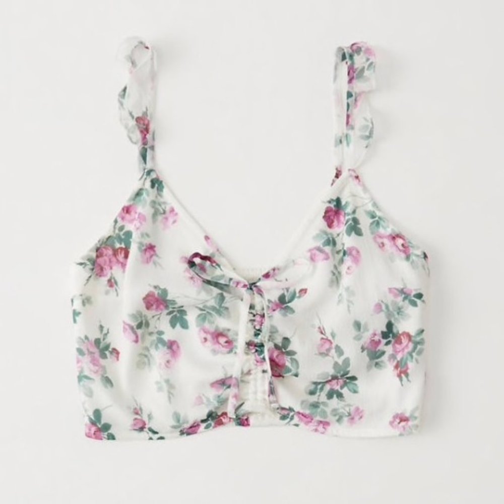 Abercrombie and Fitch Floral Crop Top